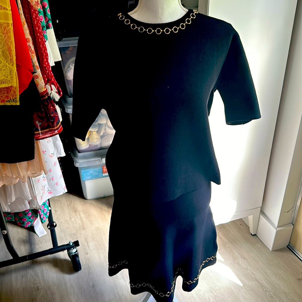 Zara Knit Blouse and Skirt Set